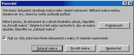 takto vypad hlka oznamujc ptomnost maker v dokumentu