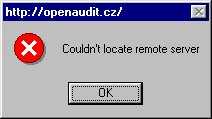Server nelze otevt